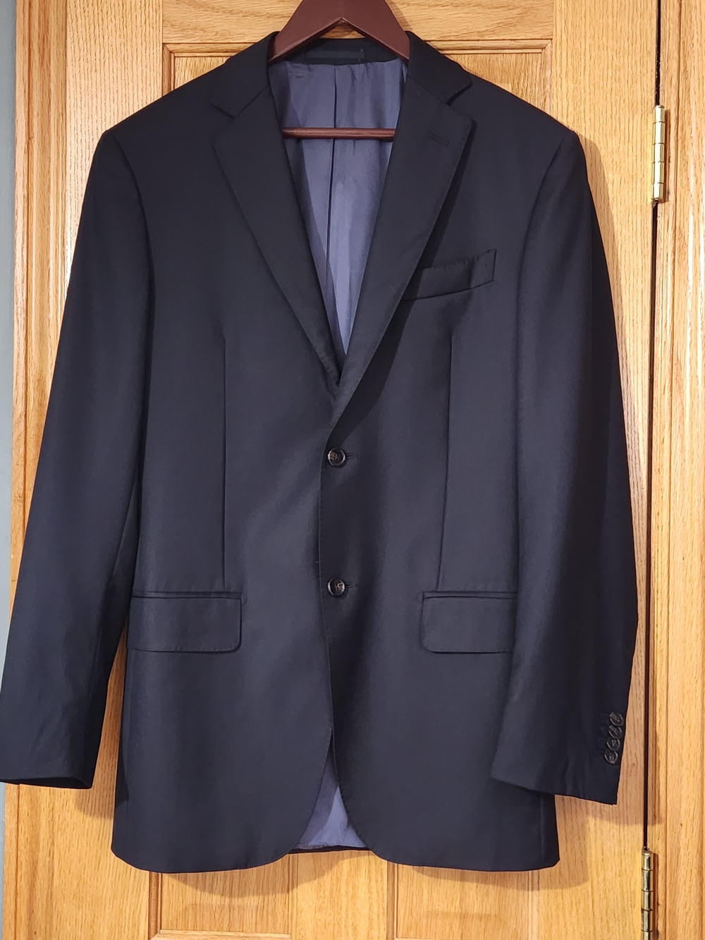 Suitsupply Napoli Blue Men's 100% Wool Blazer Sz 36L Like New Two Button Front